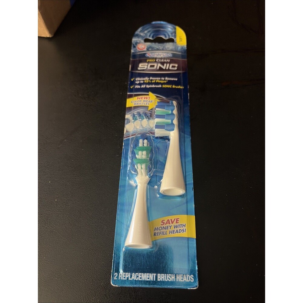 Arm & Hammer Spinbrush Truly Radiant Sonic Power Soft Replacement Brush Head 2pk